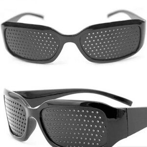 Black Pinhole Sunglasses